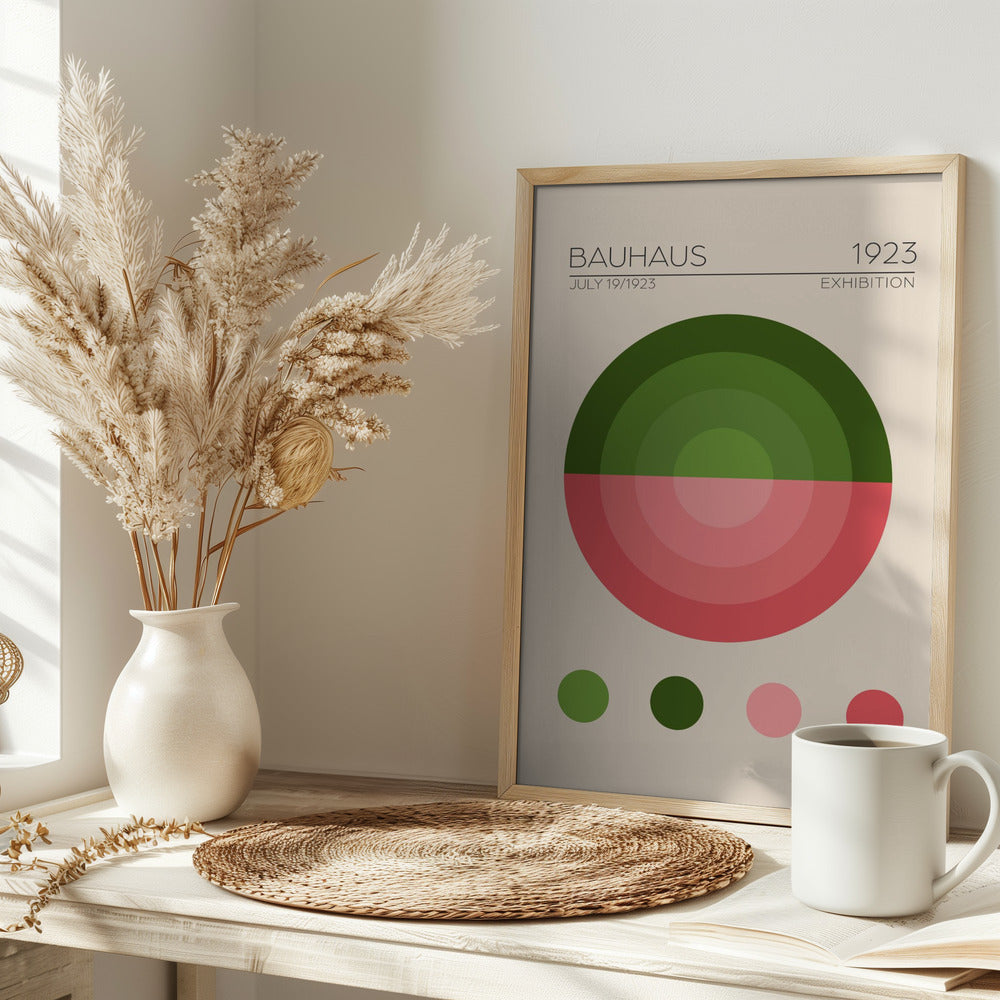 Bauhaus Yesil Daire Poster